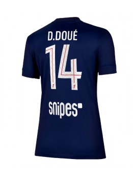 Paris Saint-Germain Desire Doue #14 Replika Hemmakläder Dam 2025-26 Kortärmad